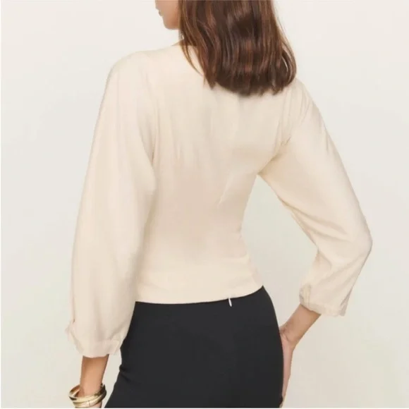 Reformation NEW Martha top blouse Size 6 - Picture 3 of 8
